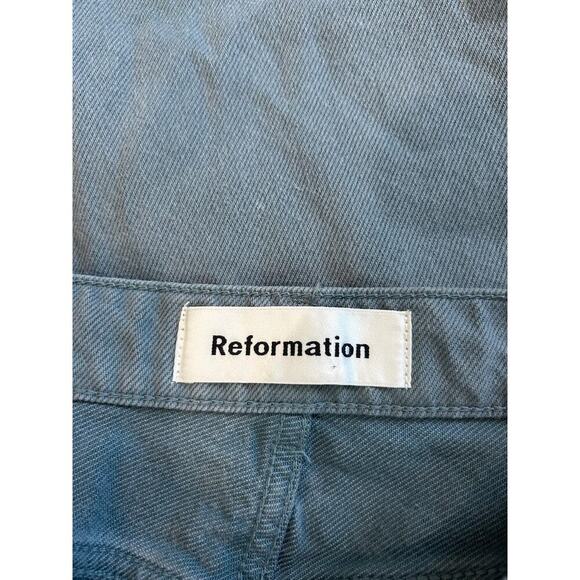Reformation Cynthia Jeans in Proto Light Blue Denim High Waist Casual Size 27 - Picture 7 of 7